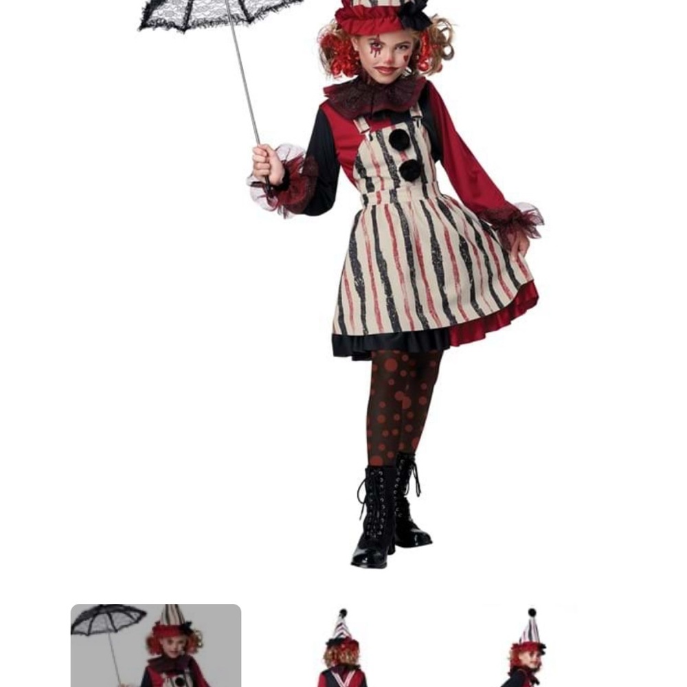 California Costumes Kids Clown Costume - Red, Black, White
